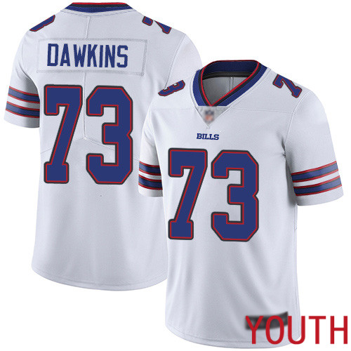 Youth Buffalo Bills #73 Dion Dawkins White Vapor Untouchable Limited Player NFL Jersey